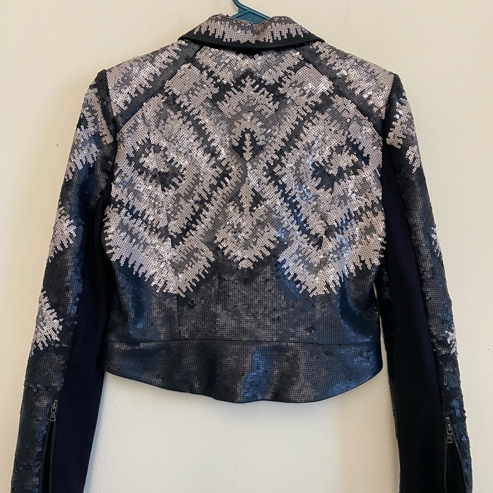 Bcbgmaxazria Runway Sequin Jacket . - image 2